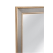 Doubled Wall Mirror in Antique Gold and Silverleaf Polyurethane