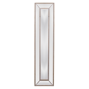 Pompano Floor Mirror in Brown Wood Frame