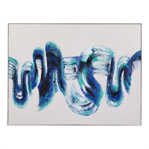 In Motion in Blue Canvas Fabric