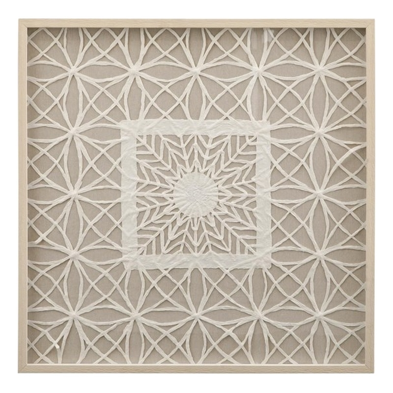 Baize Wall Art in Natural Wood Frame