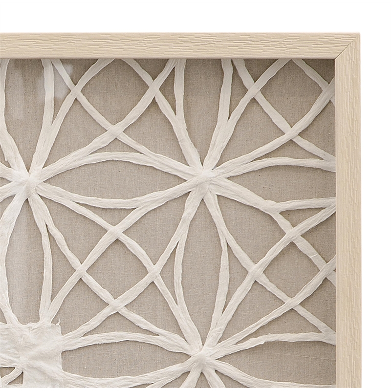 Baize Wall Art in Natural Wood Frame