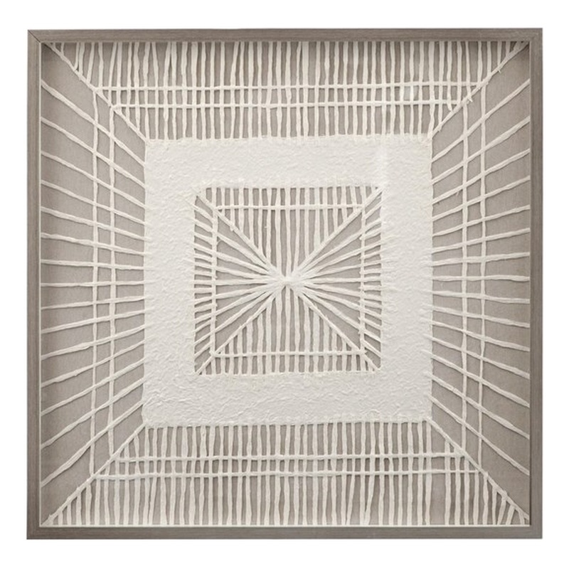 Bedford Wall Art in Beige Engineered Wood