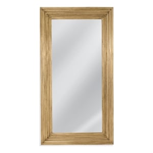 Brass Clad Floor Standing Mirror
