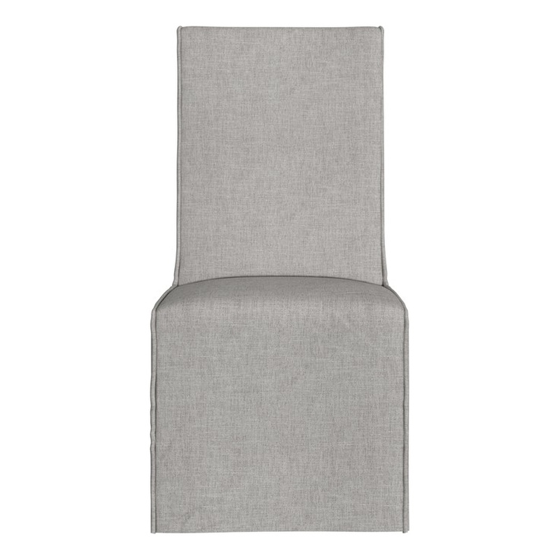 Mackie Dining Chair in Gray Fabric and Wood