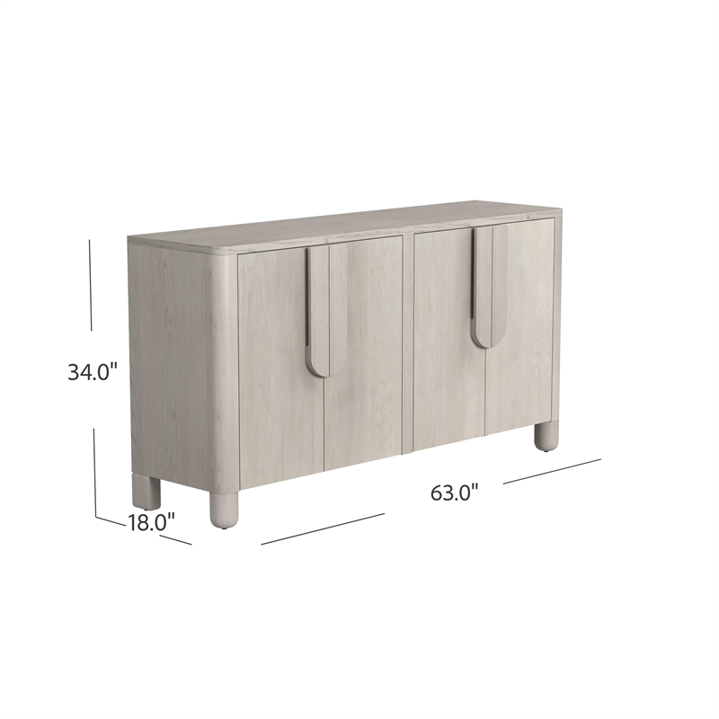 Karina Server in Natural Blonde Oak Wood