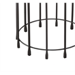 Hartley Accent Table in Matte Black Metal