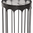 Hartley Accent Table in Matte Black Metal