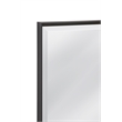 Bassett Mirror Sloan Wood & Glass Floor Mirror in Matte Black
