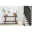 Bassett Mirror Clever Modern Bone & Resin Wall Mirror in Cream and Brass