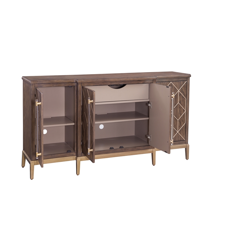 Perrine Brown Oak Server in Natural Wood