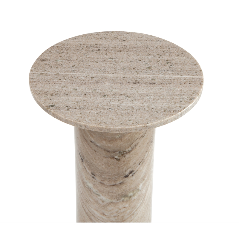 Claude Accent Table in Gray Marble