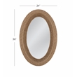 Regatta Engineered Wood Wall Mirror with Natural Jute Rope Frame