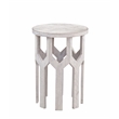 Lloyd White Accent Table in White Washed Mango Wood