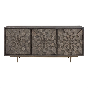 Bates Server in Natural Sandblasted Mango Wood