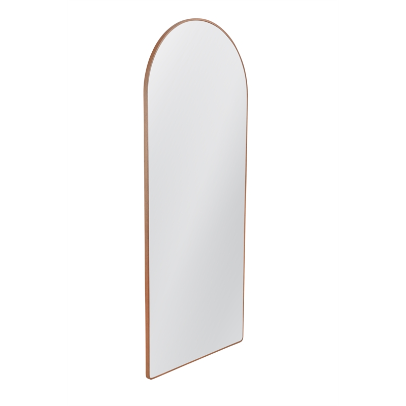 Bassett Mirror Holly Modern Arched Floor Mirror in Brown
