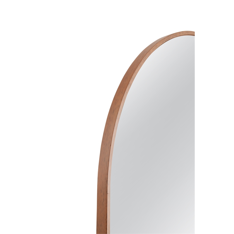 Bassett Mirror Holly Modern Arched Floor Mirror in Brown