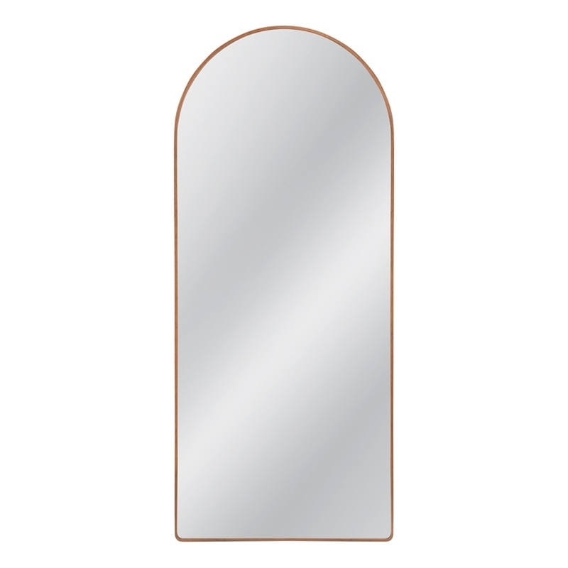 Bassett Mirror Holly Modern Arched Floor Mirror in Brown