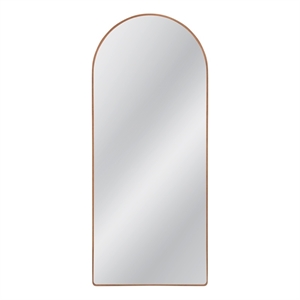 Bassett Mirror Holly Modern Arched Floor Mirror in Brown