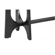 Dunnigan Modern Black Console Table in Matte Black Wood