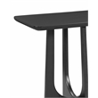 Dunnigan Modern Black Console Table in Matte Black Wood