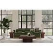 Padula Brown Oak Small End Table in Dark Brown Mango