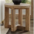 McGuire Rustic Farmhouse End Table in Natural Mindi Wood