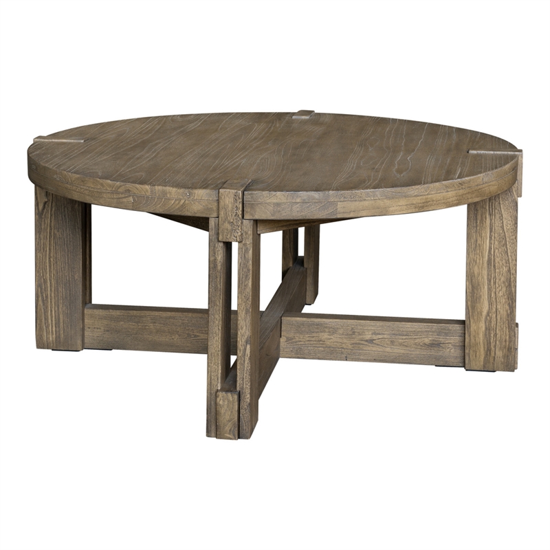 McGuire Cocktail Table in Natural Mindi Wood