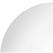 Eltham Oversized Wall Mirror in Matte White Metal Frame