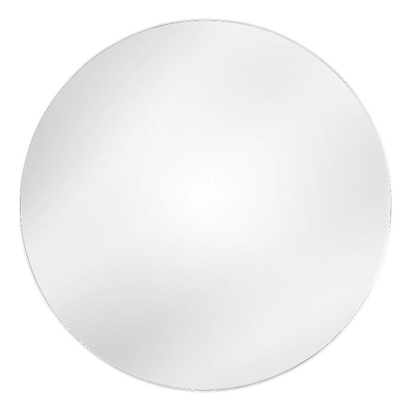 Eltham Oversized Wall Mirror in Matte White Metal Frame