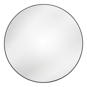 Eltham Oversized Wall Mirror in Matte Black Metal Frame