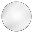 Eltham Oversized Wall Mirror in Matte Black Metal Frame