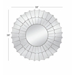 Stringer Wall Mirror with Clear Mirrored Glass Frame