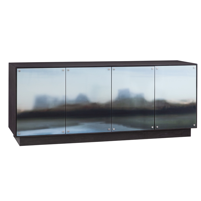 Perspective Server in Dark Brown Oak Finished Wood