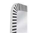 MacAlister Floor Mirror in Black and Cream Bone and Resin