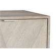 Cooper Wood Server in Light Gray and Brushed Nickel