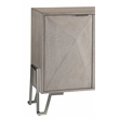 Cooper Wood Server in Light Gray and Brushed Nickel