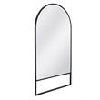 Kai Floor Mirror in Black Metal