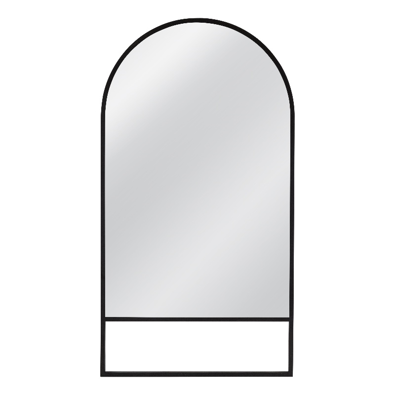 Kai Floor Mirror in Black Metal