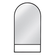 Kai Floor Mirror in Black Metal