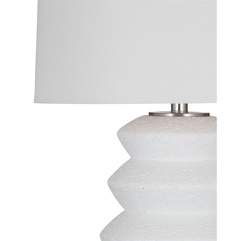 Hess Table Lamp in White Resin
