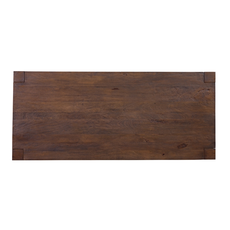 Natural Wood Walsh Farmhouse Dining Table Mango