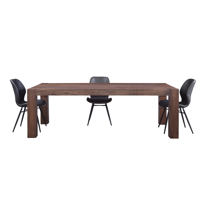 Natural Wood Walsh Farmhouse Dining Table Mango