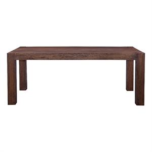 Natural Wood Walsh Farmhouse Dining Table Mango