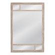 White Wash Wood Loudon Wall Mirror