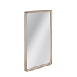 Antique Silver Lancelle Wall Mirror Resin Rectangular Glam Luxe