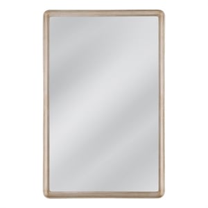 Antique Silver Lancelle Wall Mirror Resin Rectangular Glam Luxe