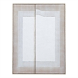 Taupe Fold II Framed Canvas Minimalist Abstract Wall Art
