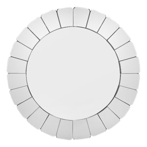 Clear Leona Wall Mirror Round Glam Frame