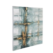 Green Mulligan Frameless Canvas Wall Art Abstract