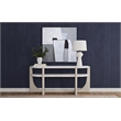 Matte White Ella Table Lamp Geometric Hourglass